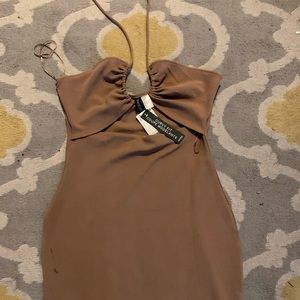 Brand New with Tags Carmel dress with drawstring tight around the neck/back out